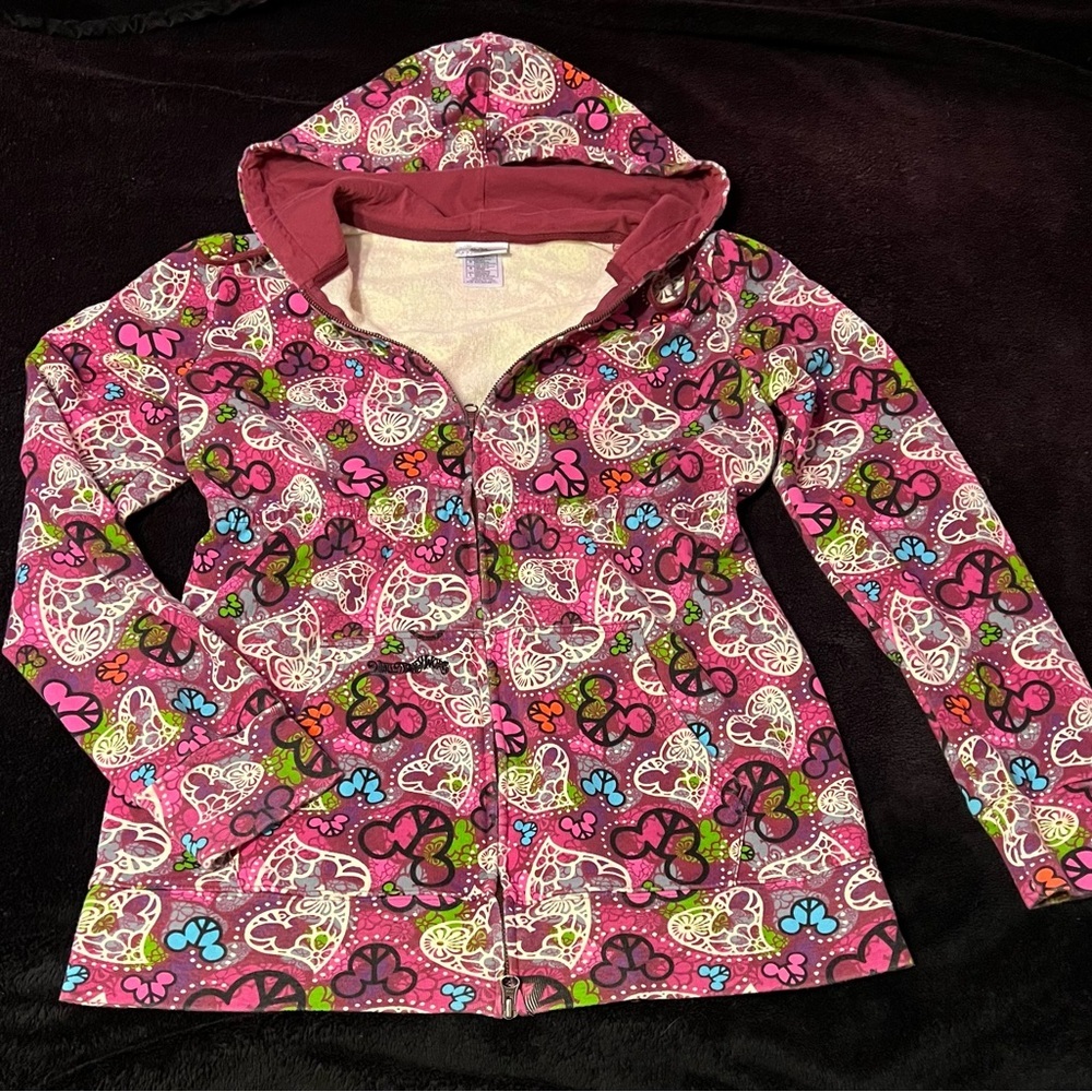 💖Host Pic!!💖 Disney WDW Women’s Large Long Zip Up Hoodie